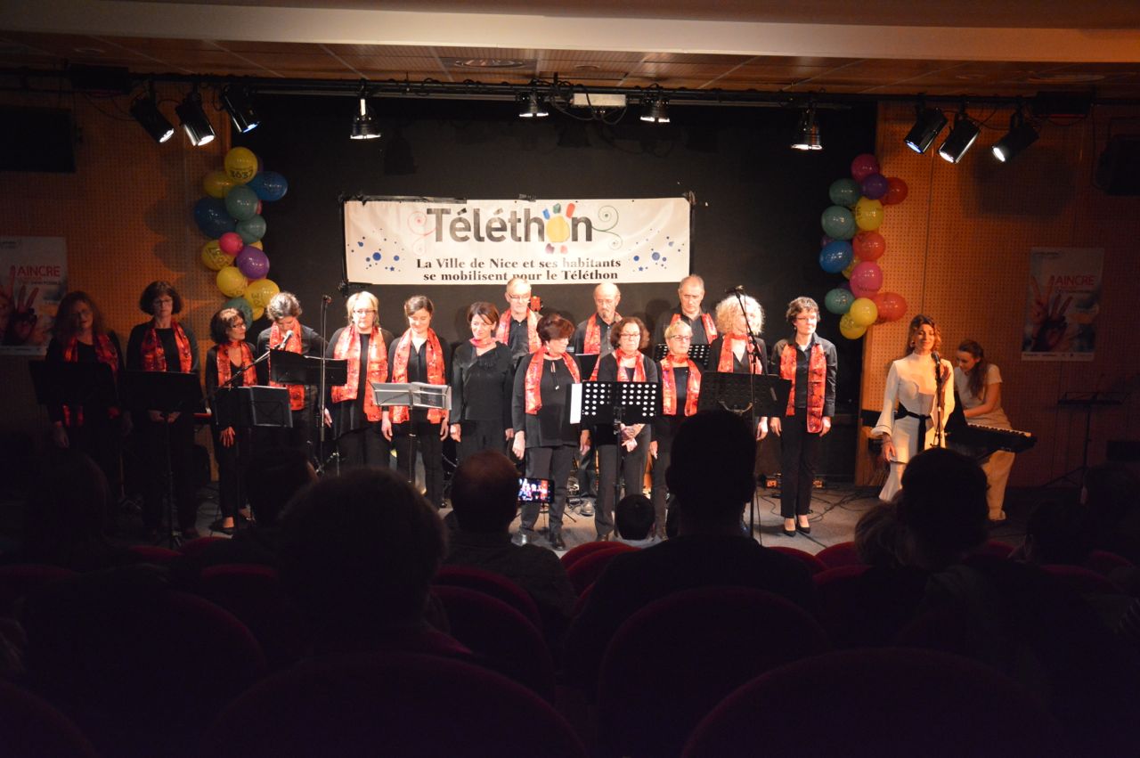 Le Choeur Azurus chante pour le Téléthon 2018 - Nice Garibaldi